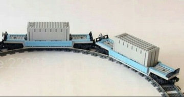 Lego 10219 używane 2 wagony maersk