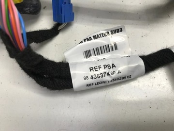 PEUGEOT 408 II P54 2023 SVAZEK INSTALACE DVEŘE LEVÝ PŘEDNÍ EURO 9843637480