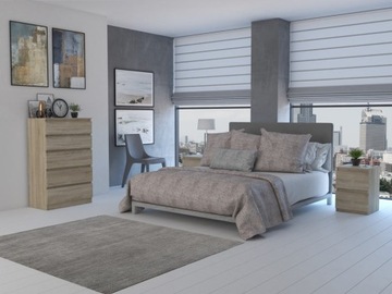 СОВРЕМЕННЫЙ КОМОД 70 СМ СОНОМА ДУБ СТОЛБ КНИЖНЫЙ ШКАФ ГОСТИНАЯ ПРИХОЖАЯ