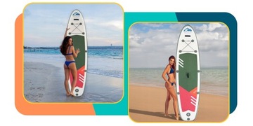 SUP BOARD Надувная доска для плавания 320 см НАБОР 12 в 1 весла + насос + набор