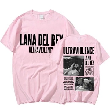 Piosenkarka Lana Del Rey 2023 dwustronne graficzne koszulki męskie kobiety