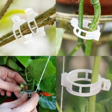50 шт. прозрачные зажимы для растений.