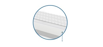 Nakładka na materac H2 Pianka T25 75x145 Wygładza