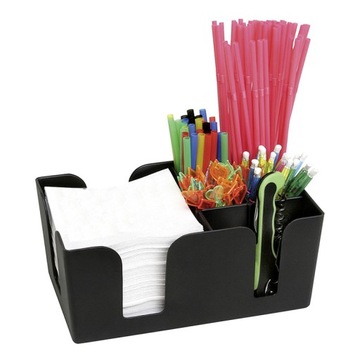 Bar Caddy, pojemnik barowy na serwetki i słomki,