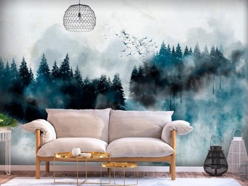 ФОТОобои ЛЕС ПТИЦЫ ДЕРЕВЬЯ 400х280 c-A-0211-a-a