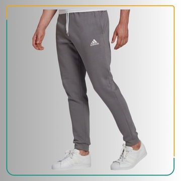 Spodnie Męskie Adidas Dresowe Szare Bawełniane Entrada 22 Sweat Pants M