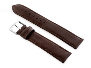 PASEK DO ZEGARKA SKÓRZANY PACIFIC CIEMNY BRĄZ 24mm
