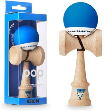 KENDAMA KROM ORYGINALNA POP DREWNIANA NIEBIESKA