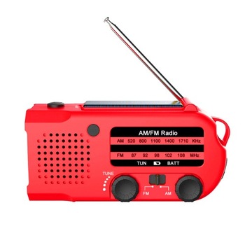 FM/AM solar Radio z korba dynamo 5000mAh Latarka