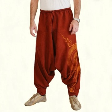Men's Casual Elastic Waist Baggy Hippie Yoga Harem