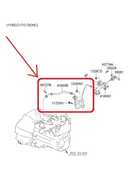 ГИДРАВЛИЧЕСКИЙ ШЛАНГ СЦЕПЛЕНИЯ KIA PICANTO CRDI