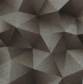 TAPETA GRAFICZNA BRĄZOWE BRYŁY 3D ERISMANN
