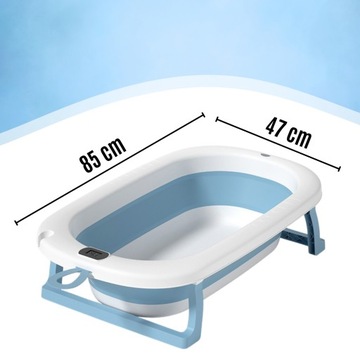 СКЛАДНАЯ СИЛИКОНОВАЯ БОЯ С ЖК-ТЕРМОМЕТРОМ + ПОДУШКА НА ПОДГОЛОВНИК ВАННА