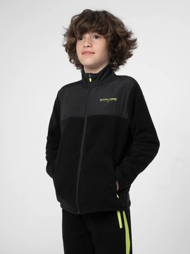 ФЛИСОВЫЙ СВИТШОТ ДЛЯ МАЛЬЧИКОВ 4F ТЕПЛЫЙ ФЛИС SS23M040