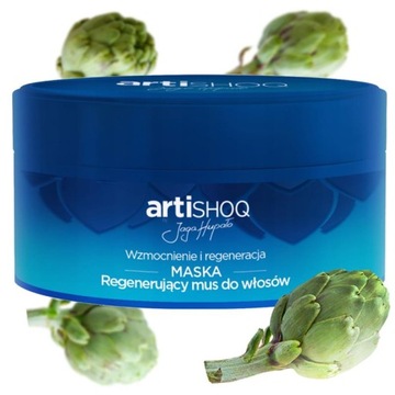 ARTISHOQ MASKA DO WŁOSÓW REGENERUJĄCY MUS AMINOKWASY KREATYNA KARCZOCH