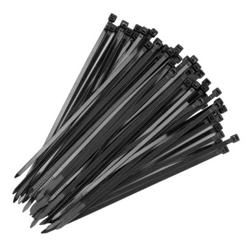 ЗАЖИМЫ 3x250мм КАБЕЛЬНЫЕ СТЯЖКИ КАБЕЛЬНЫЕ СТЯЖКИ МОЛНИИ 100 ШТ. ПРОЧНЫЕ