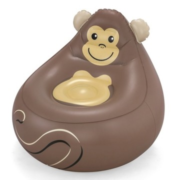 НАДУВНОЙ СТУЛ ИЗ ПУФА 72 X 72 X 64 СМ BESTWAY MONKEY