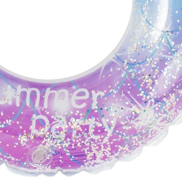НАДУВНОЕ КОЛЕСО ДЛЯ БАССЕЙНА GALAXY RAINBOW GLITTER