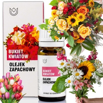 OLEJEK ZAPACHOWY eteryczny kwiatowy BUKIET KWIATÓW 10ml kwiaty aromaterapia