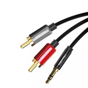 АУДИОКАБЕЛЬ VEGGIEG 2RCA - JACK 3,5 мм AUX OFC 1,5 м