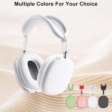 Силиконовый защитный чехол для Airpods Max - белый