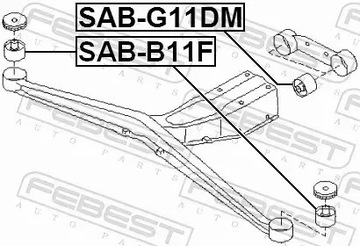 FEBEST SILENTBLOK NÁPRAVA SAB-B11F
