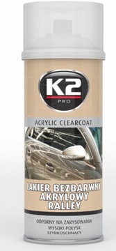 K2 LAKIER BEZBARWNY AKRYLOWY RALLEY 400ML L349