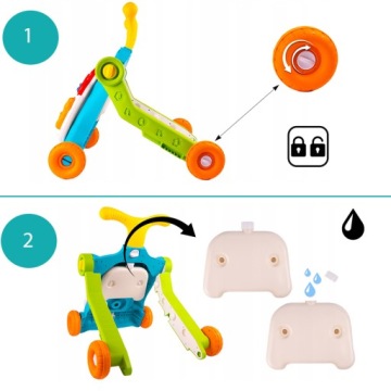 ИНТЕРАКТИВНЫЙ ПУШЕР, Ходунки, ДОСКА ДЛЯ ЕЗДЫ, САМОКАТ, ПАНЕЛЬ, РАЗВИВАЮЩИЙ СТОЛ 5 в 1