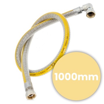 ШЛАНГ ДЛЯ ПРИРОДНОГО ГАЗА 1 м 1/2 GW Gas HOVE ГАЗОВЫЙ БАЛЛОН УГОЛ