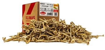 WKRĘTY CIESIELSKIE DO DREWNA 5x40 TORX Stożkowy