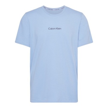 CALVIN KLEIN KOSZULKA MĘSKA T-SHIRT S/S CREW NECK NIEBIESKA r.M