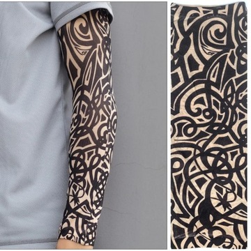 Arm Tattoo Sleeves for Men and Women, Cycling Arm Protector, Driving Ice