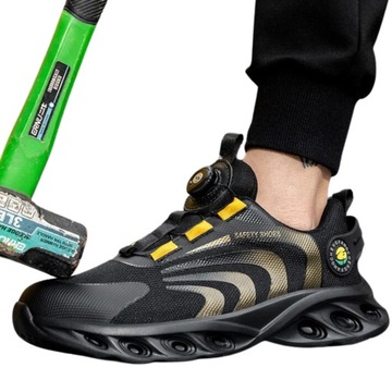 Obuwie robocze półbuty D-Look męskie sportowe czarne buty BHP rozmiar 45