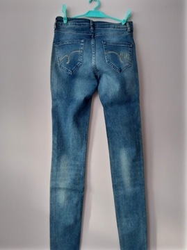 Desigual damskie spodnie jeans skinny rurki XS