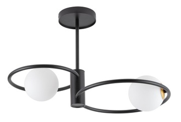 Designerski Nowoczesny SIGMA AQUA 2 plafon czarny LED