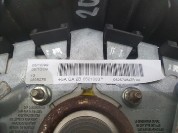 AIRBAG ULOŽENÍ ŘIDIČE PEUGEOT 206 96257484ZR