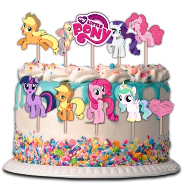 TOPPER MY LITTLE PONY KUCYKI KONIKI NA TORT BABECZKI POSTACI 12 sztuk
