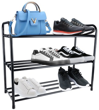 МЕТАЛЛИЧЕСКАЯ ПОДСТАВКА ДЛЯ ОБУВИ, 3 УРОВНЯ, СТАЛЬ