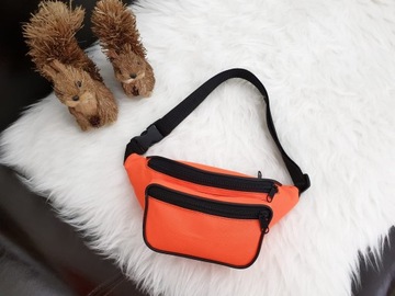 Набедренная сумка WALLET неоновая N076 оранжевая