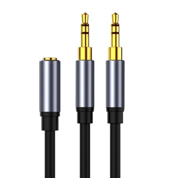 Kabel Audio 3,5 mm Męski na 2 żeński