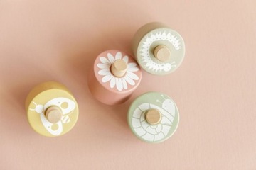 ZJEŻDŻALNIA LITTLE DUTCH DREWNIANA RÓŻ FLOWERS