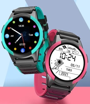 SMARTWATCH DZIECIĘCY NA SIM DLA CHŁOPCA DZIEWCZYNKI DZIECKA GPS 4G 4 KOLORY