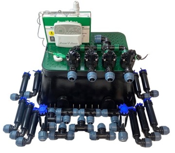 Комплект Rain Bird с 4 секциями Wi-Fi + 12 разбрызгивателями Anixol малого радиуса действия.