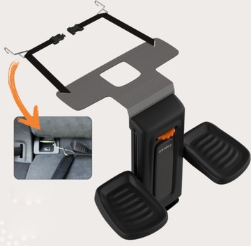 OKIDAY ПЛАТФОРМА ПОДНОЖКА ДЛЯ ДЕТСКОГО АВТОКРЕСЛА ISOFIX 4-12 Л