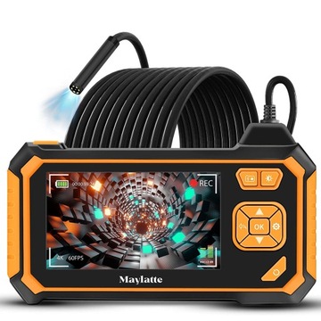 ИНСПЕКЦИОННАЯ камера ЭНДОСКОП 5M 7LED FULL HD ЖК-дисплей 2600MAH КОМПЛЕКТ