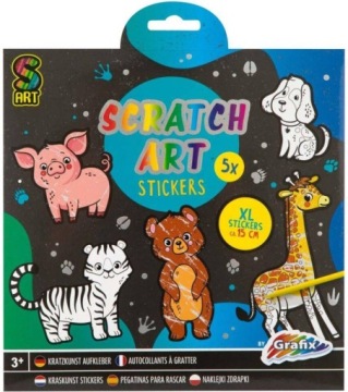 Zdrapywanka Dla Dzieci Zwierzątka + Rysik