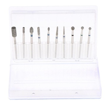 10 вращающихся сверл для очистки кутикулы