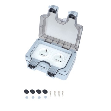 ВНЕШНЯЯ РОЗЕТКА ПИТАНИЯ 2 ПОРТ IP66