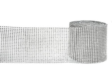 Декоративная ленточная роста высота серебряного серебра 12 см.