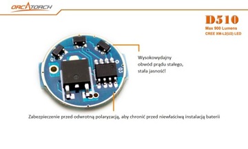 Фонарик Orca Torch D510